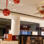 Duty Free shop with festive decorations